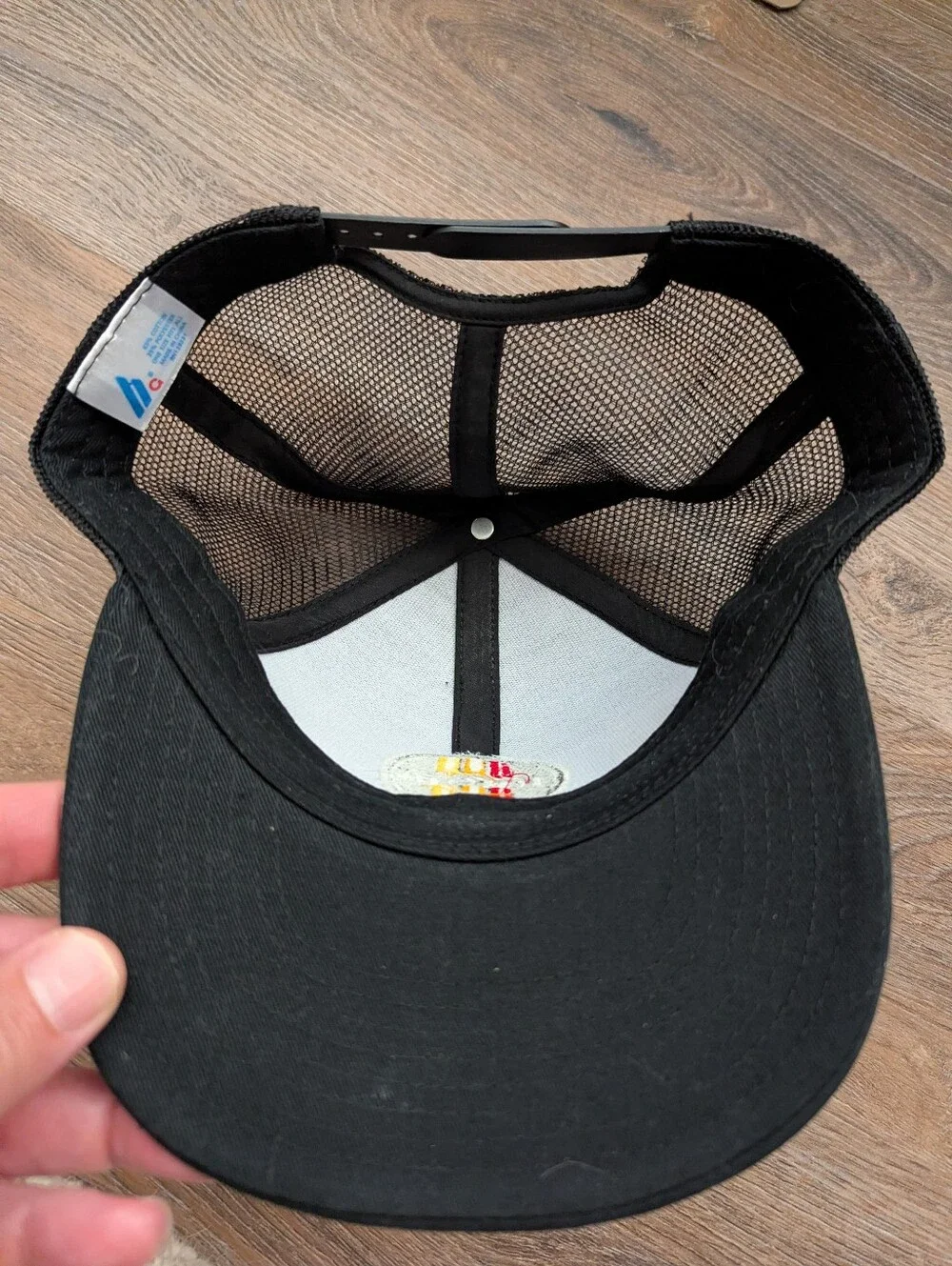 Toyota Vintage Patch Black Mesh Trucker Hat Snapback Baseball Cap OSFA
